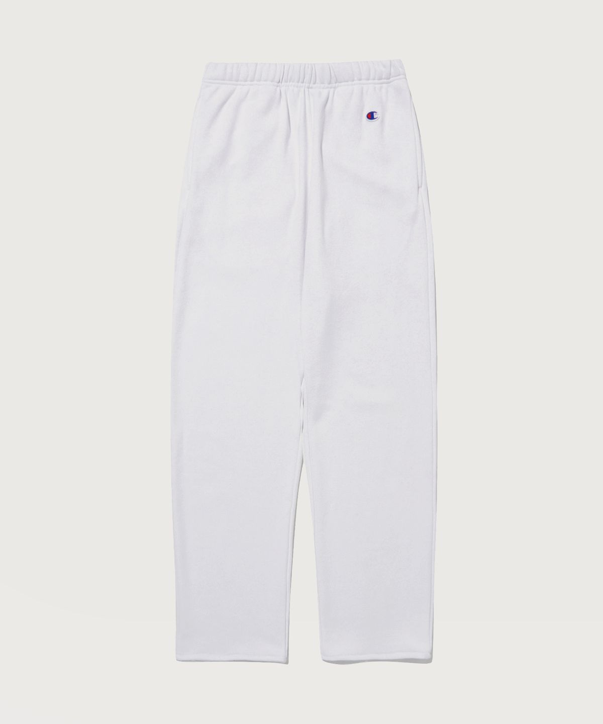 챔피온(CHAMPION) C로고 프렌치테리 스트레이트 팬츠 White