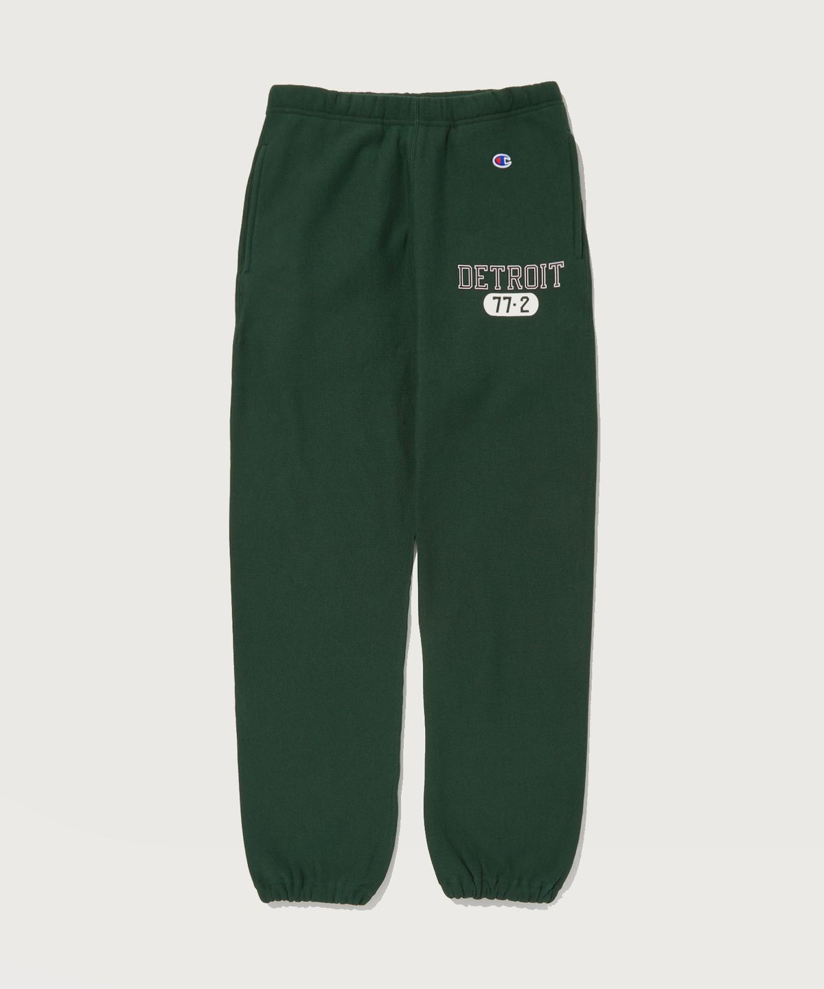 챔피온(CHAMPION) 리버스위브 블루택 기모 그래픽 루즈핏 조거 팬츠 Normal Green