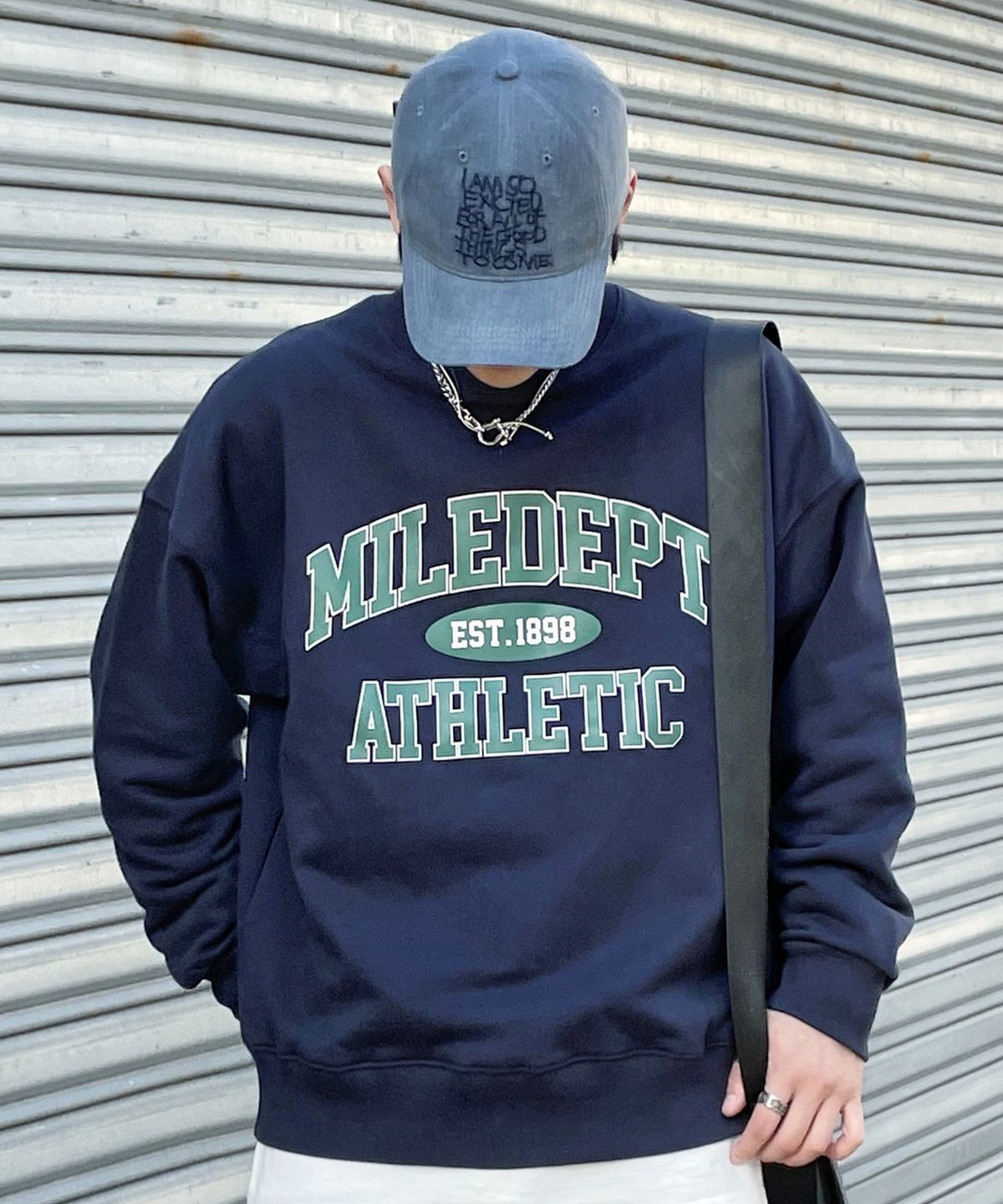 더마일(THEMILE) MILE DEPT  SWEAT MTM [NAVY]