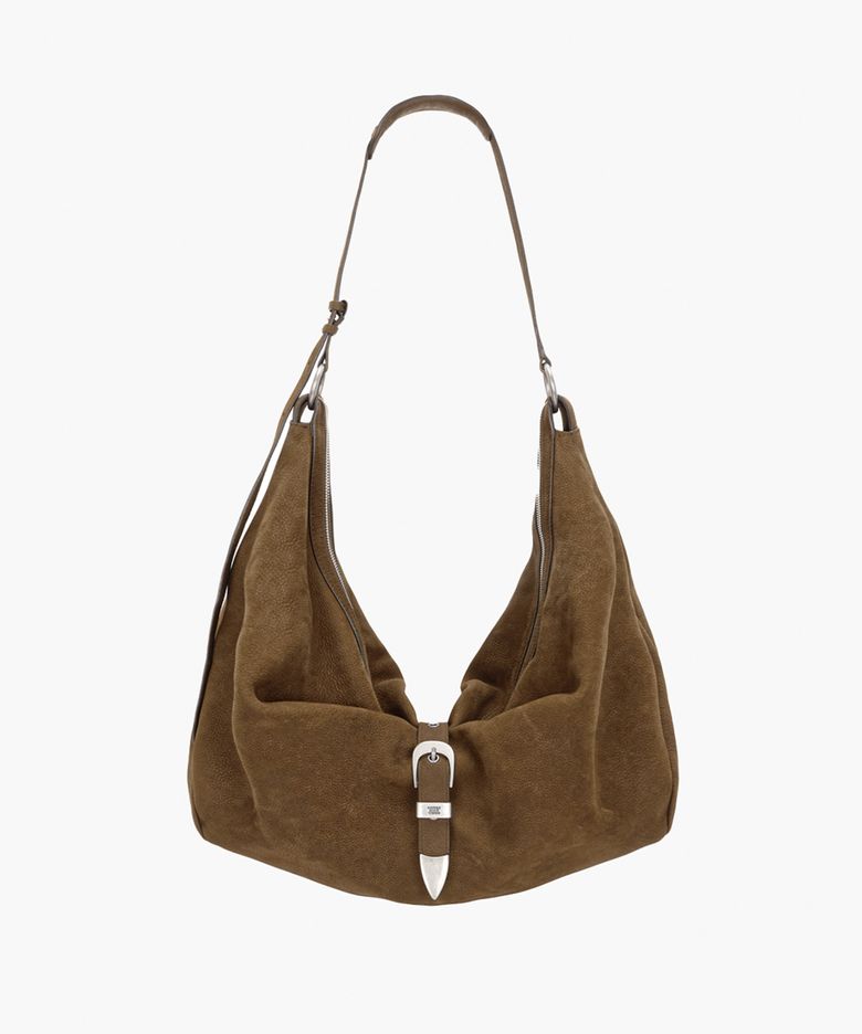 BELTED HOBO_chestnut nubuck