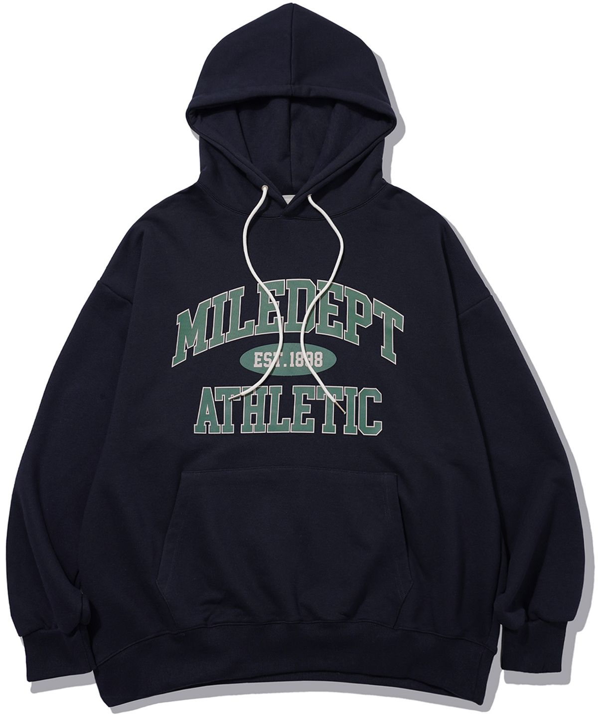 더마일(THEMILE) MILE DEPT SWEAT HOODIE [NAVY]