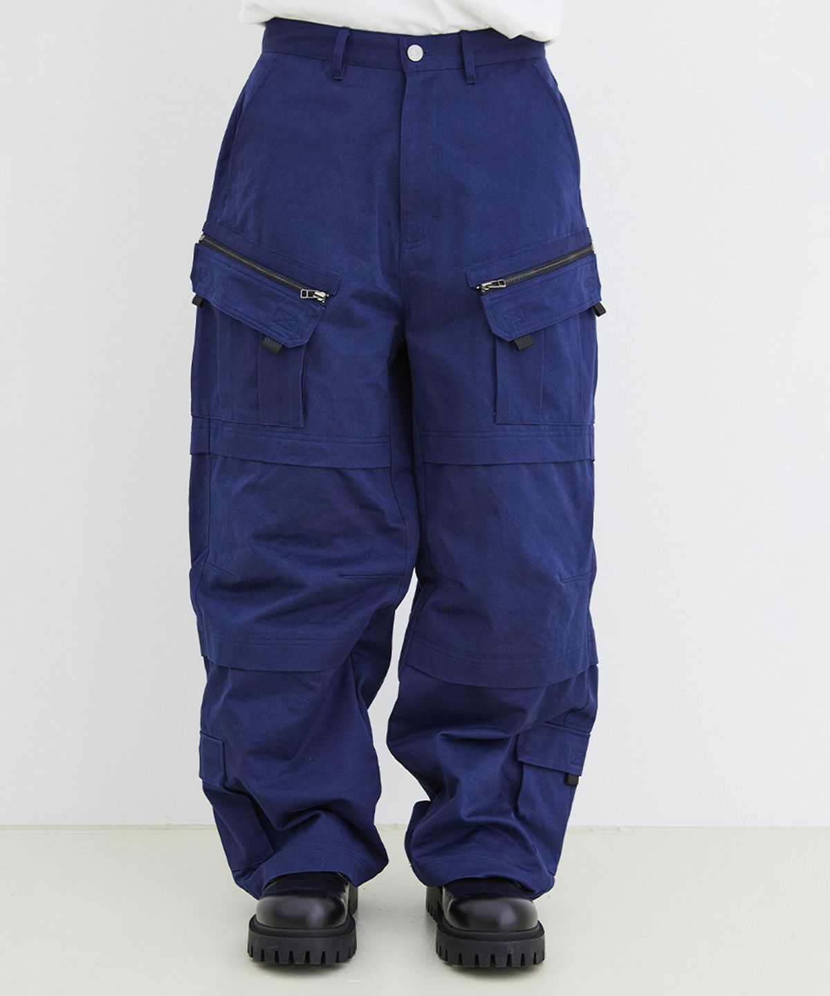 이에이(IEY) TOOL OVER CARGO PANTS Navy