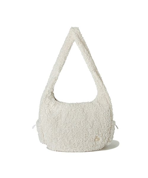 ☆送料・関税込☆KIRSH★CHERRY HAIRY FLEECE BIG HOBO BAG★ MUSINSA公式 | KIRSH Cherry Hairy Fleece Big Hobo Bag [Ivory]