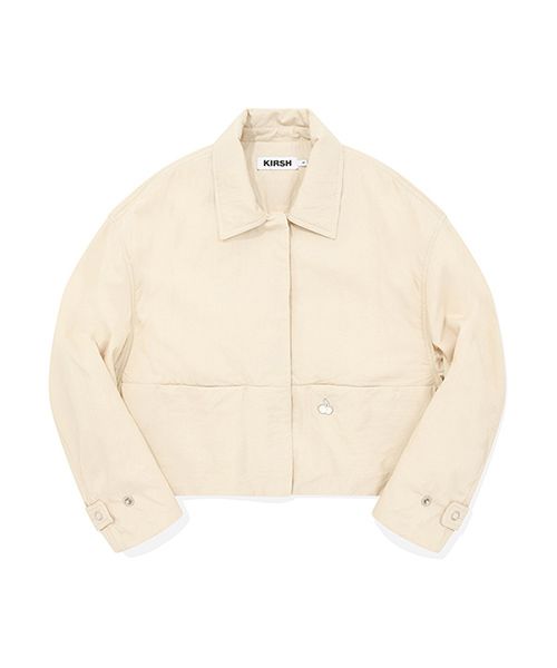 ☆韓国の人気☆【KIRSH】☆MONO CHERRY PADDING SHIR.T☆ MUSINSA | KIRSH Mono Cherry Padded Shirt [Sand]