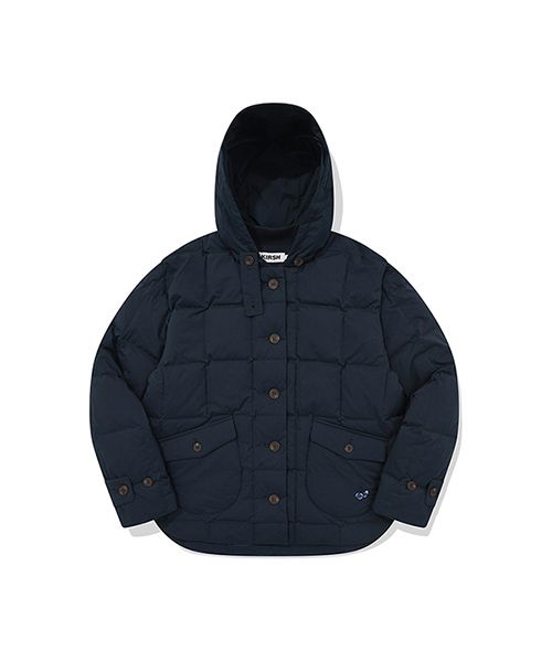 ダウンジャケット・コート KIRSH Mono Cherry Padded Shirt Dark Navy KURWCJW535MNAD MUSINSA | KIRSH Cherry basic quilted hooded jacket [navy]