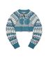 페어아일 볼레로 니트 가디건 [블루]