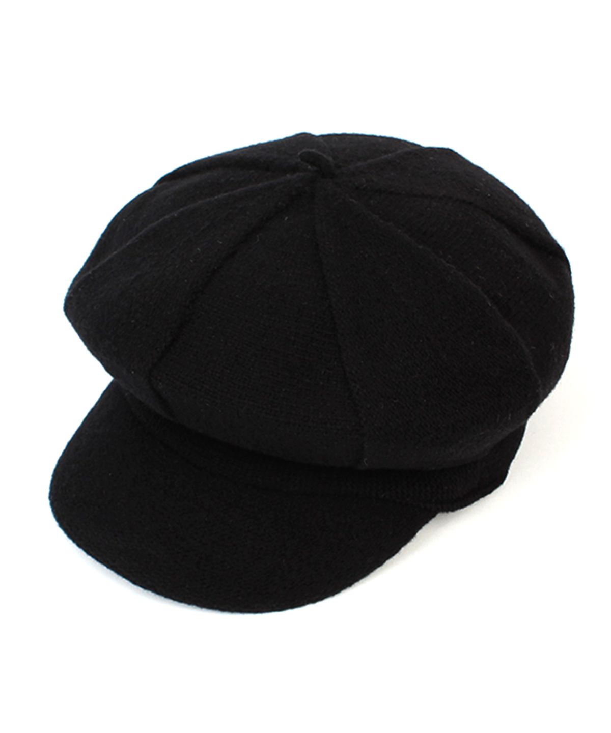 유니버셜 케미스트리(UNIVERSAL CHEMISTRY) Wool Knit Black Newsboy Cap 뉴스보이캡