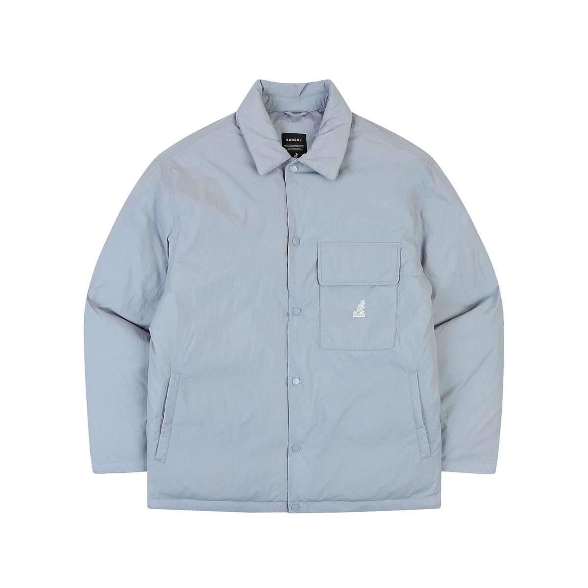 캉골(KANGOL) 베이직 포켓 셔켓 8536 라이트블루