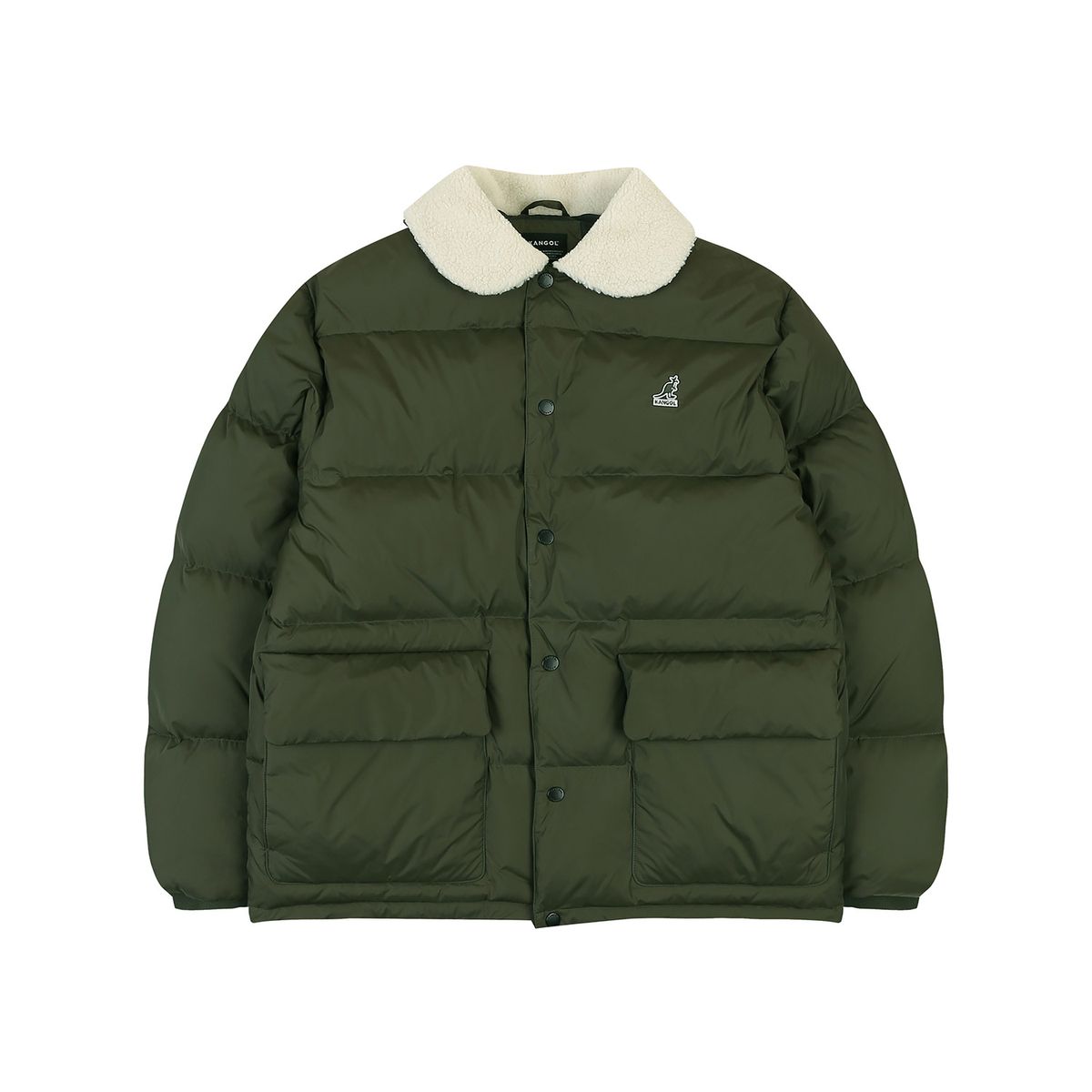 캉골(KANGOL) 해리스 시어링 점퍼 8153 카키
