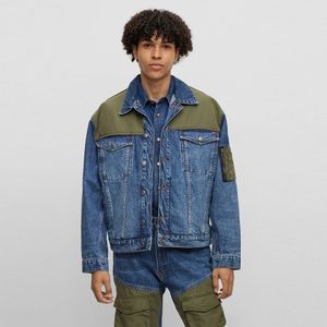 패치온 테크니컬 패브릭 릴랙스핏 데님 재킷50493891_410