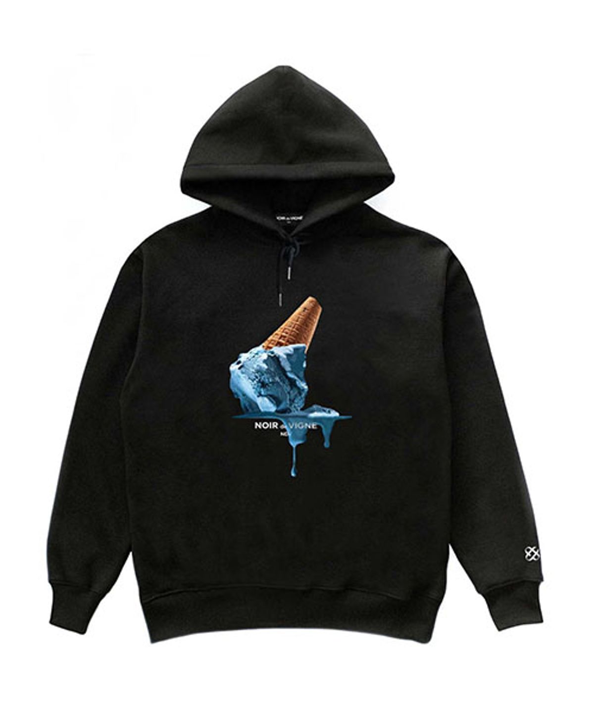 누아드비뉴(NOIR DE VIGNE) Melted Blue Ice Cream Hoodie