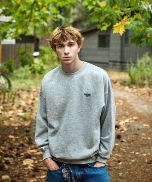 슬램로고 어센틱 맨투맨 티셔츠 그레이 FMT602-Z