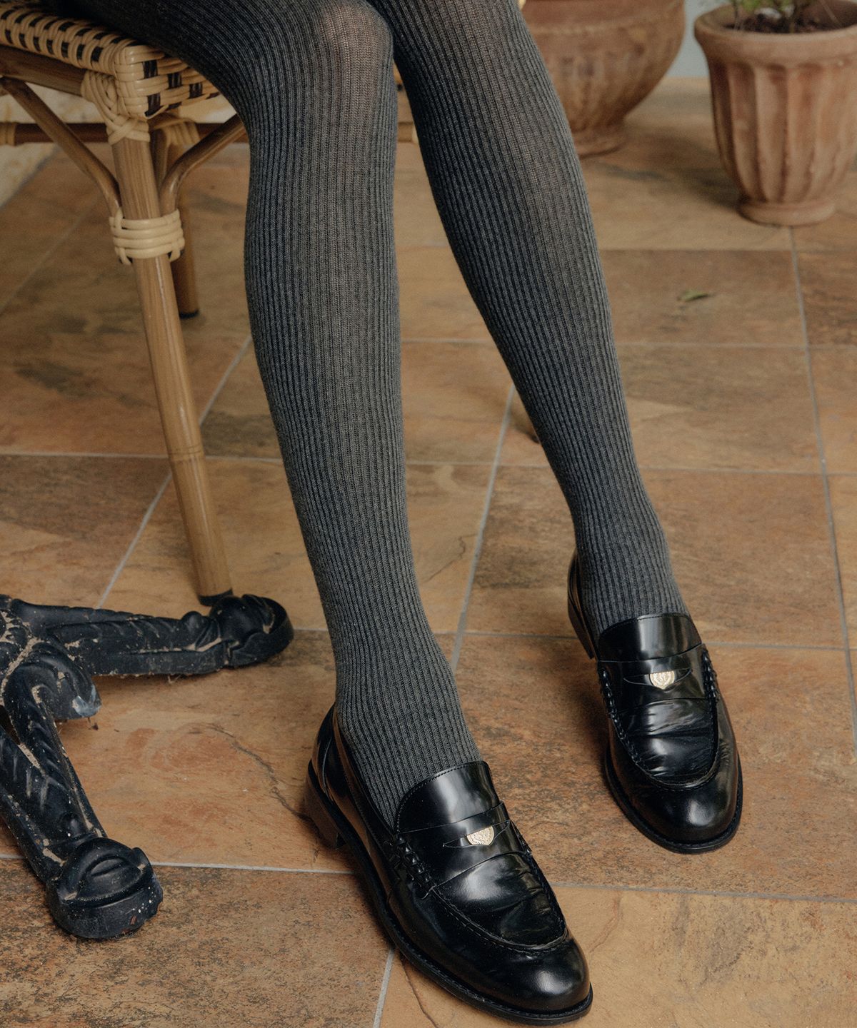 룩캐스트(LOOKAST) 베이직 코튼 타이즈 / BASIC COTTON TIGHTS_2colors