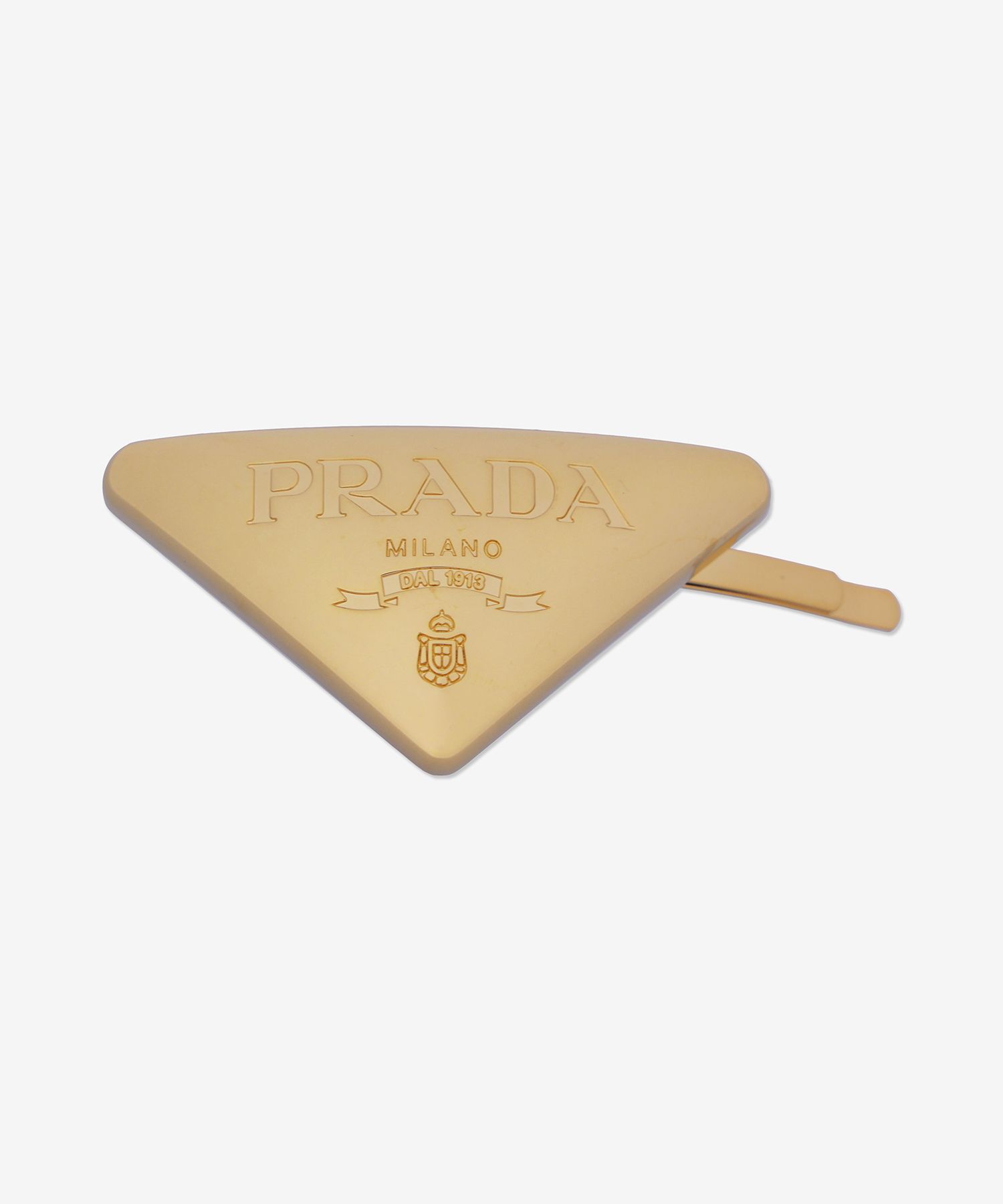 MUSINSA公式 | PRADA トライアングルロゴメタルヘアクリップ 