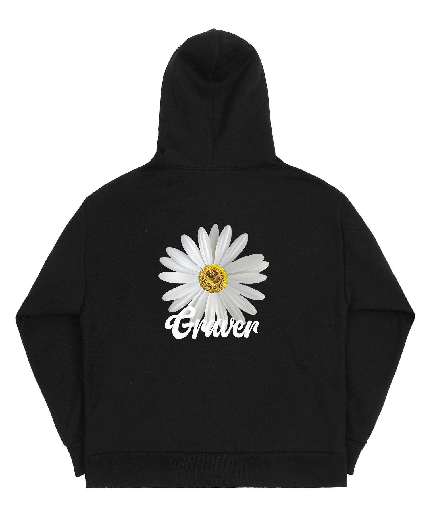 MUSINSA | GRAVER [UNISEX]Bag Daisy Flower Smile Hooded Zip