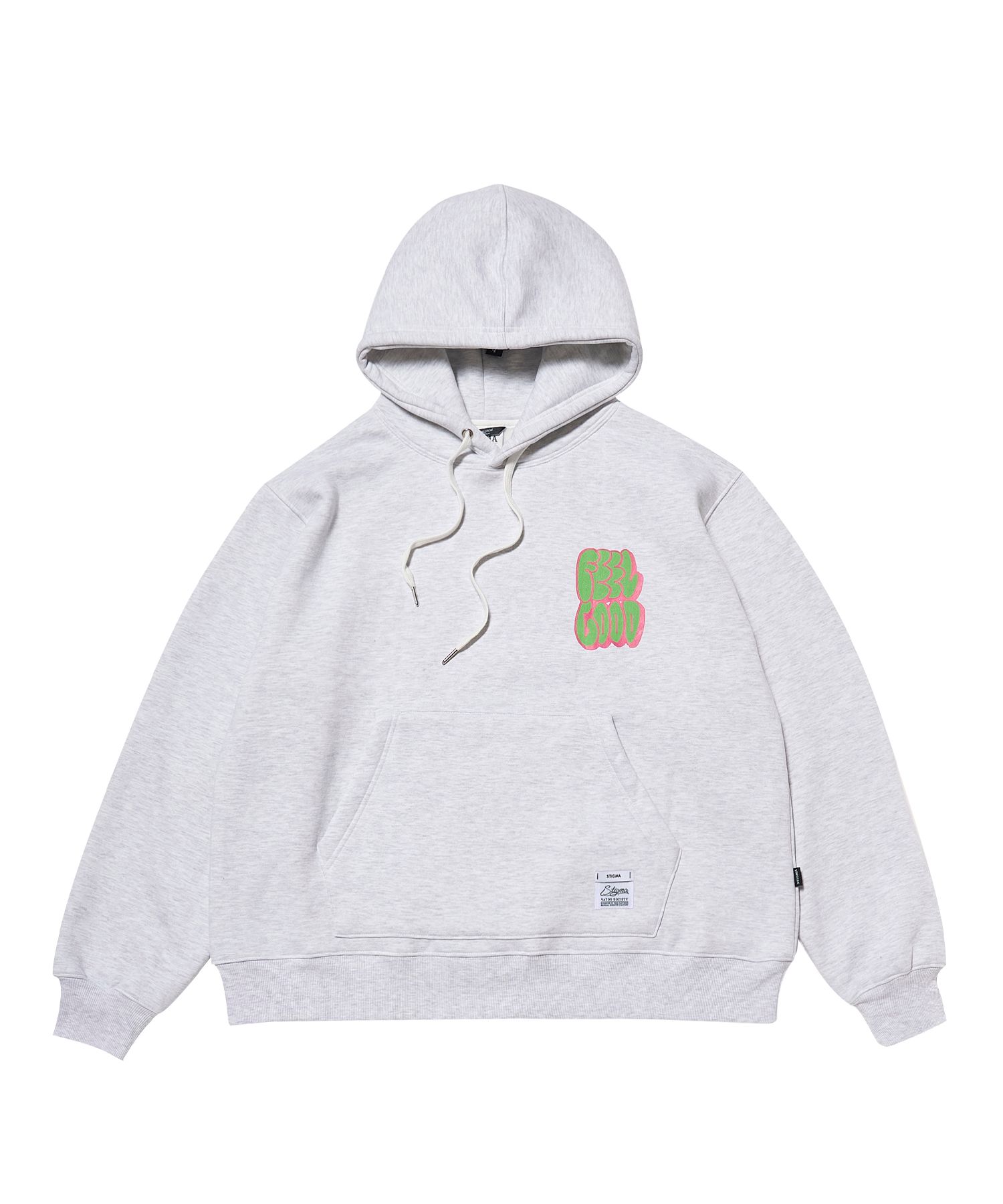 [ STIGMA ]★GRAFFITI FLOWER OVERSIZED HOODIE MUSINSA | STIGMA GRAFFITI FLOWER OVERSIZED HOODIE WHITE MELANGE