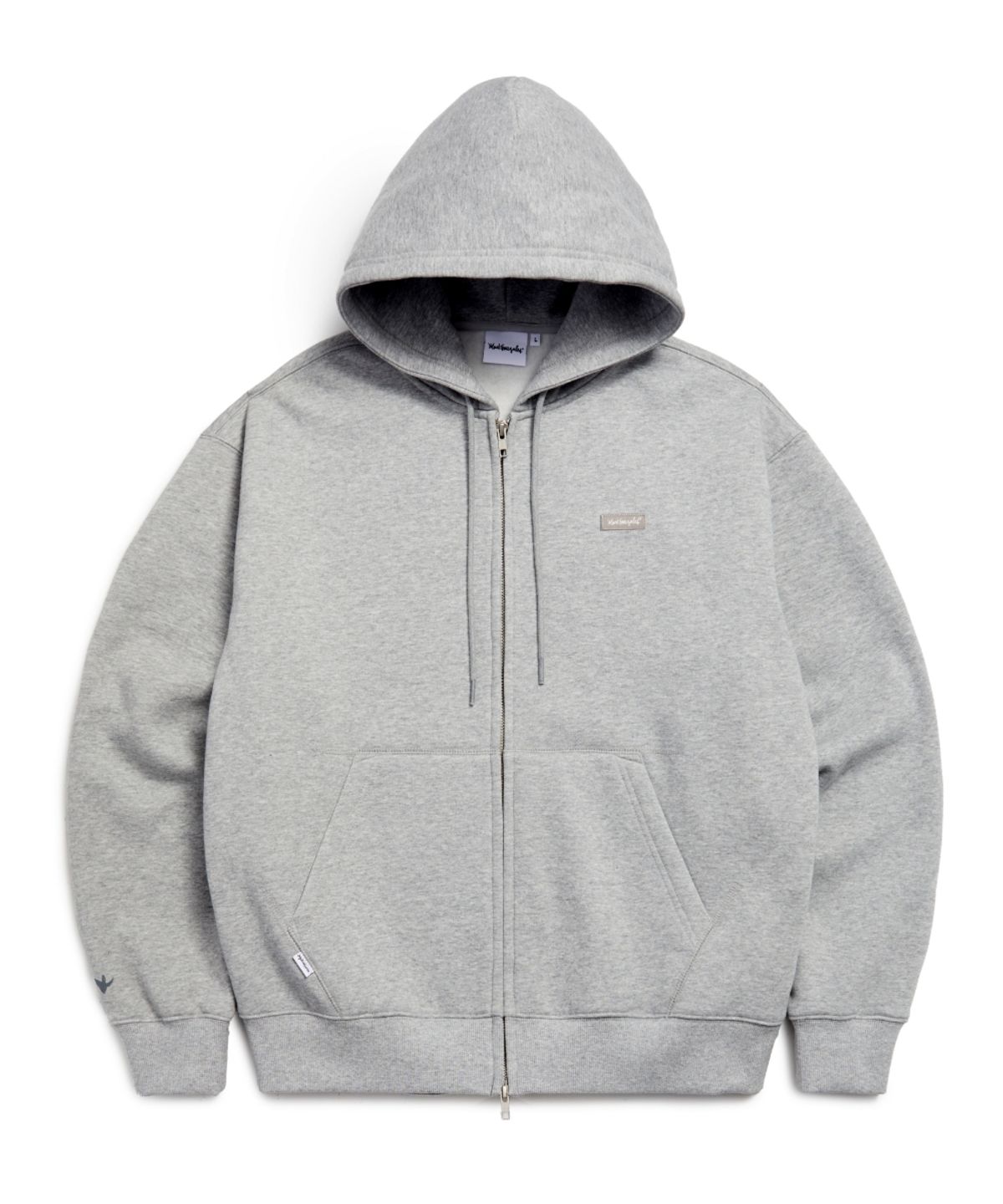 마크곤잘레스(MARK GONZALES) SIGN LOGO WAPPEN OG SWEAT ZIP-UP HOODIE - M/GREY(기모ver.)
