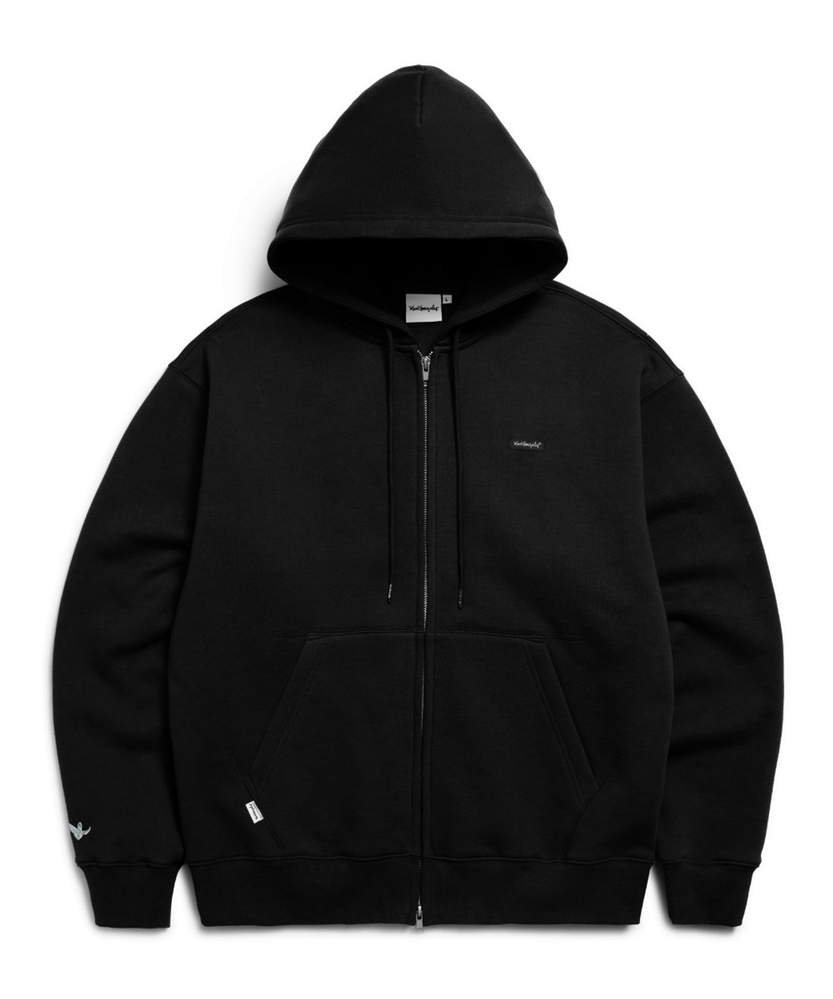 마크곤잘레스(MARK GONZALES) SIGN LOGO WAPPEN OG SWEAT ZIP-UP HOODIE - BLACK(기모ver.)
