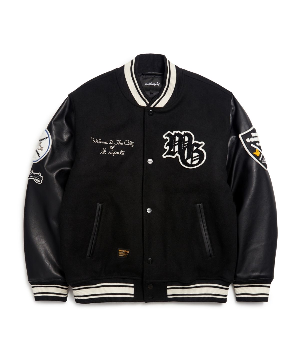 마크곤잘레스(MARK GONZALES) MG WOOL VARSITY JACKET - BLACK