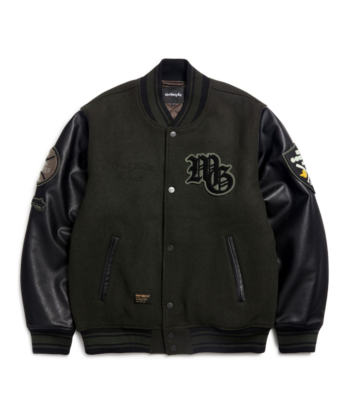 마크곤잘레스(MARK GONZALES) MG WOOL VARSITY JACKET - KHAKI