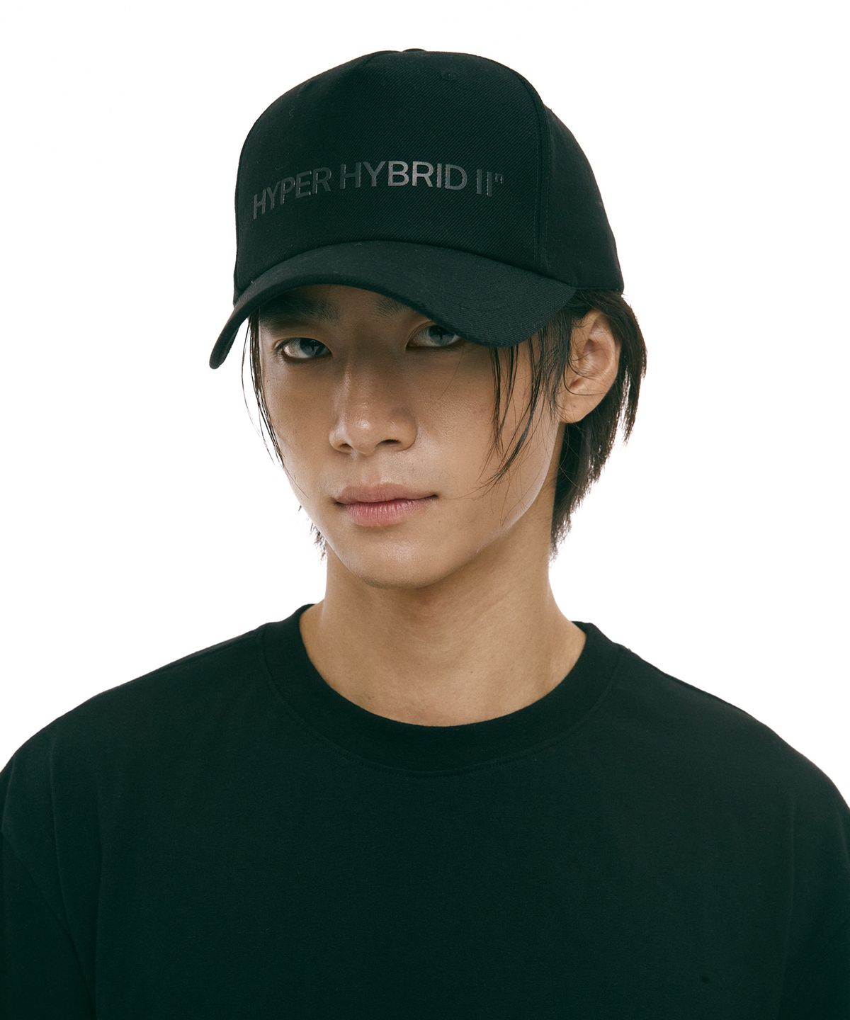 하이투(HYIIⁿ) 가죽 스트랩 딥 볼캡 [블랙]