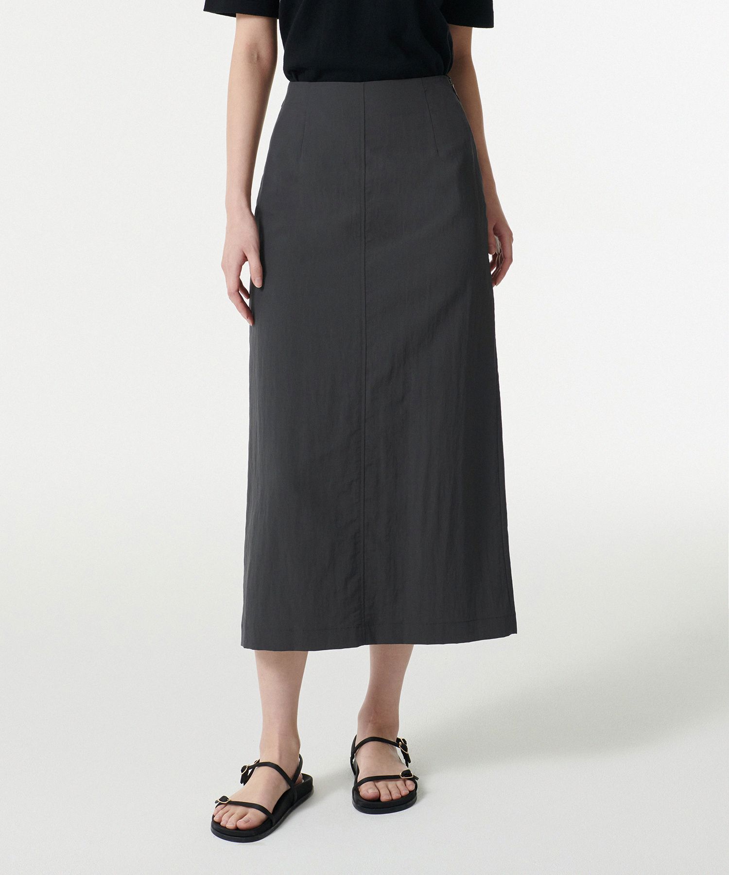 MUSINSA | MUSINSA STANDARD WOMAN Women's Crinkle Long Skirt