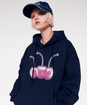 W.N.D 체리 후디 [네이비]