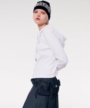 논페이드 데님 벨트 파우치 [블랙]