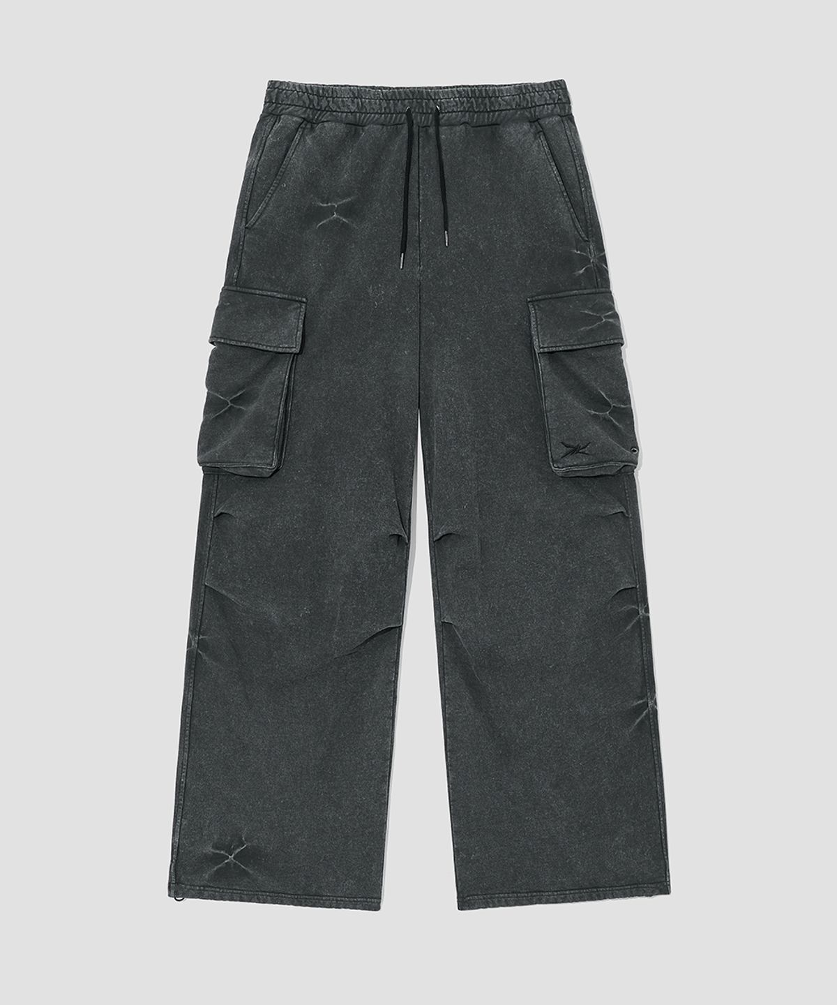 메종미네드(MAISON MINED) PINCH CARGO SWEATPANTS BLACK
