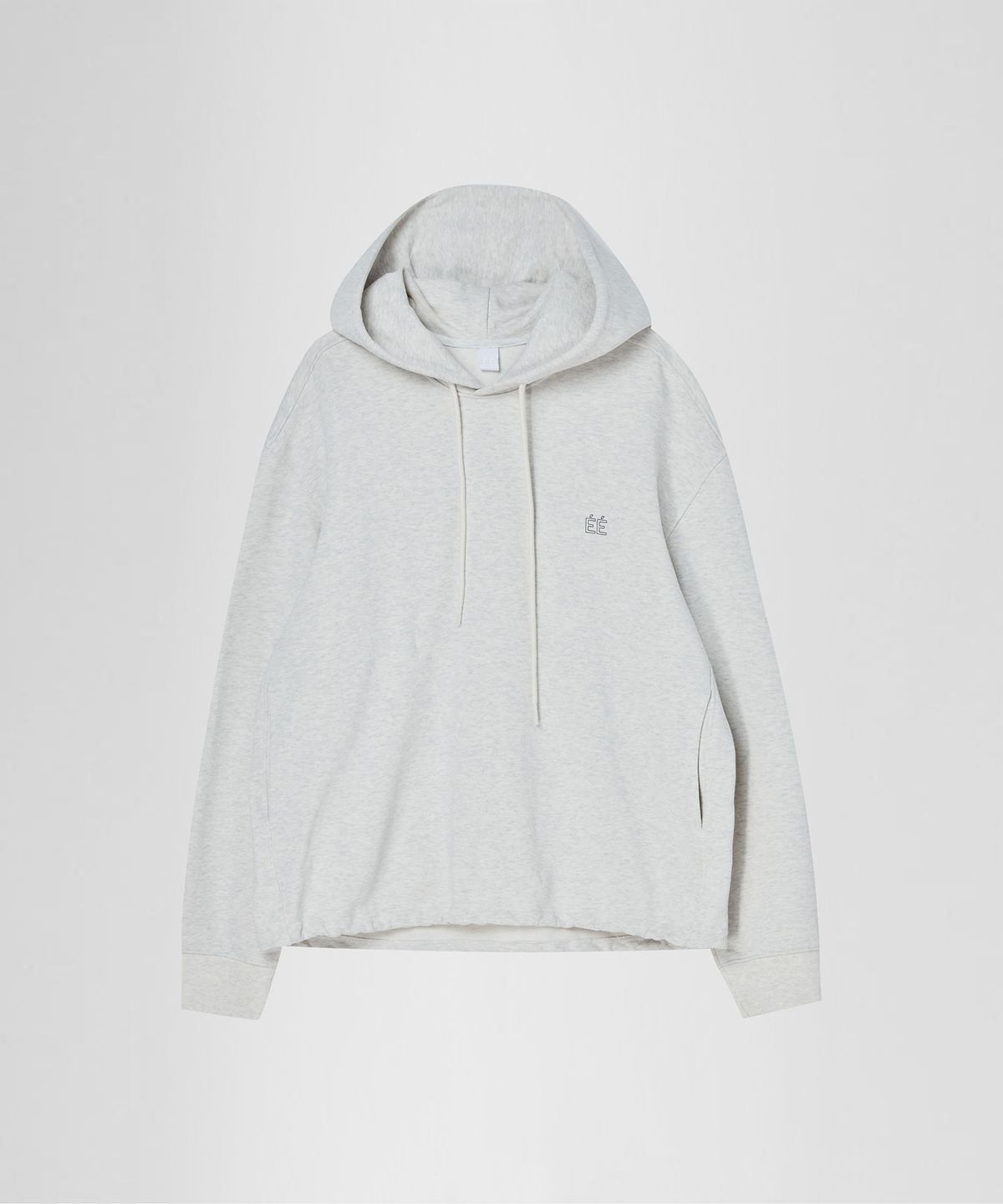 이이(EE) LOGO HOODED SWEATSHIRTS OATMEAL