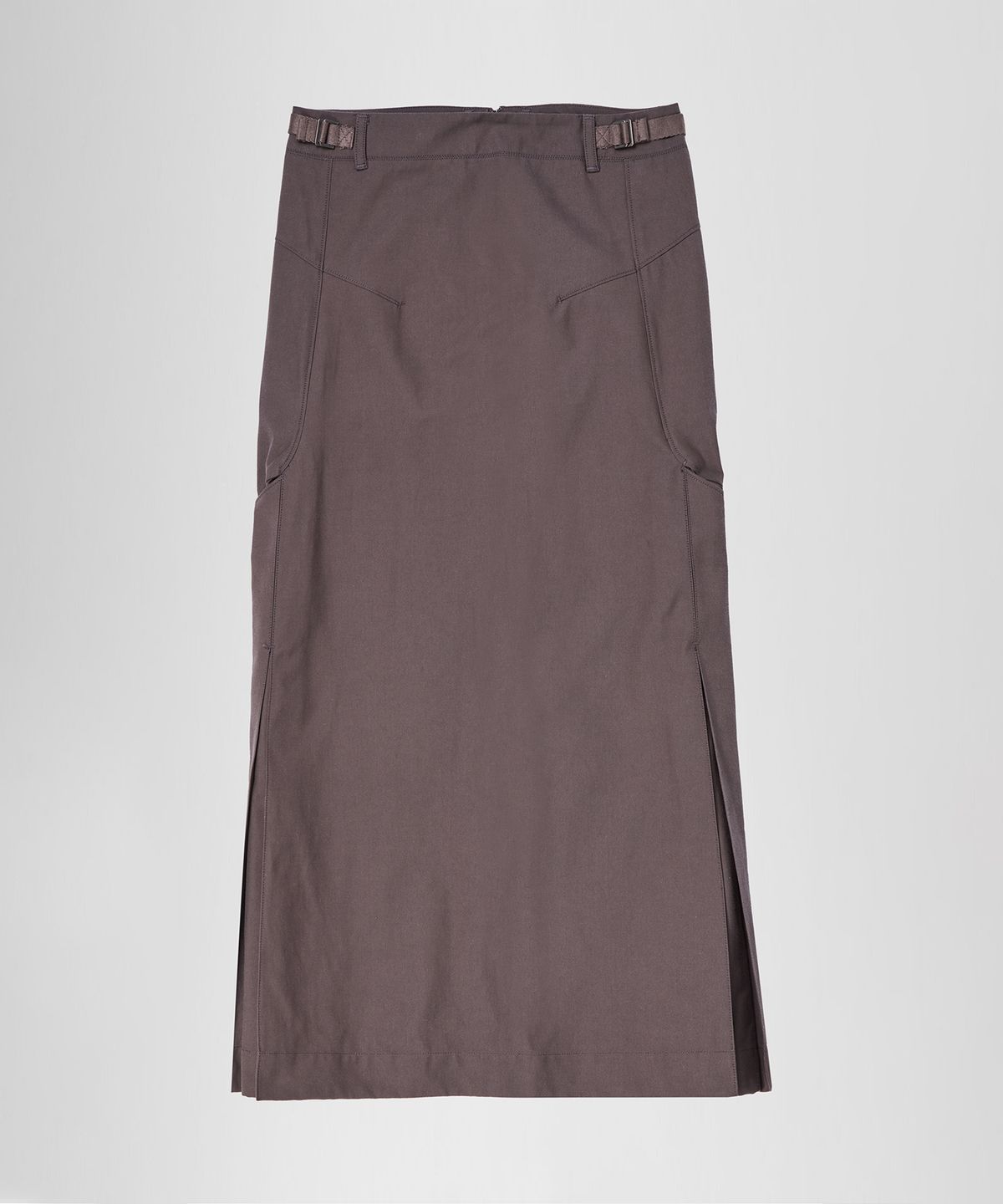 이이(EE) WOMENS COTTON LONG SKIRT BROWN