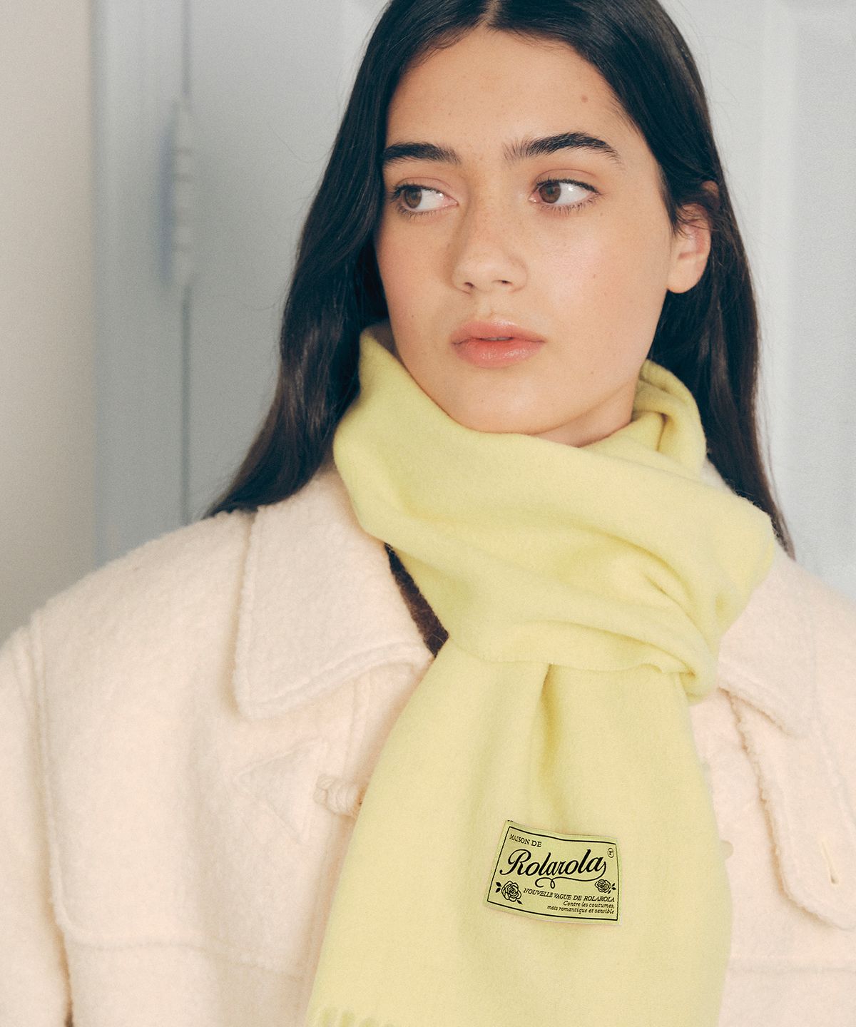 로라로라(ROLAROLA) ROLA WOOL MUFFLER YELLOW