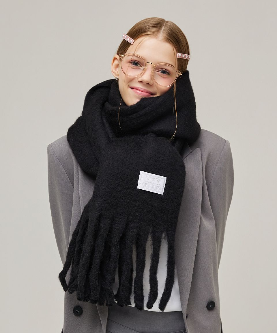 【VVV】韓国人気★ Baisc Big Muffler MUSINSA公式 | VVV Basic big muffler _ black