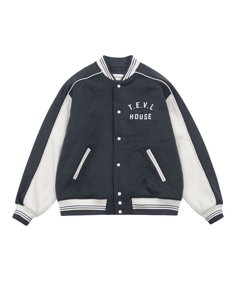 WOOL VARSITY JACKET BLUE (VH2DWUB901A)