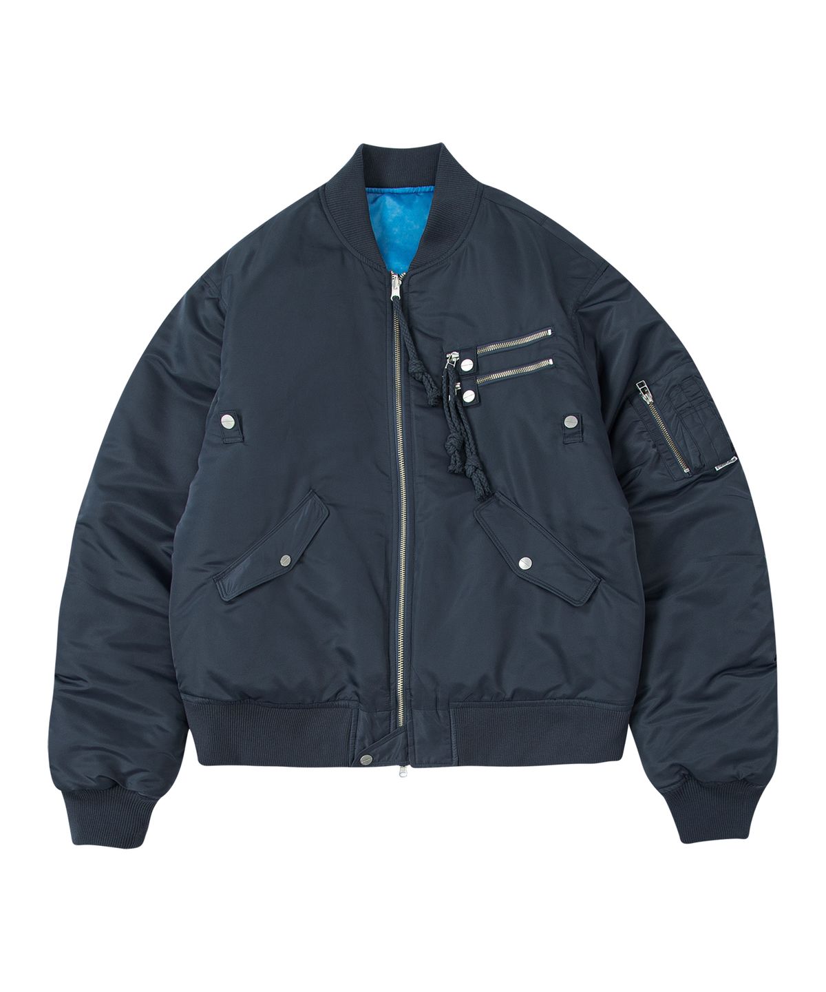 더바이닐하우스(THEVINYLHOUSE) REVERSIBLE MA-1 BLUE (VH2DWUB903A)