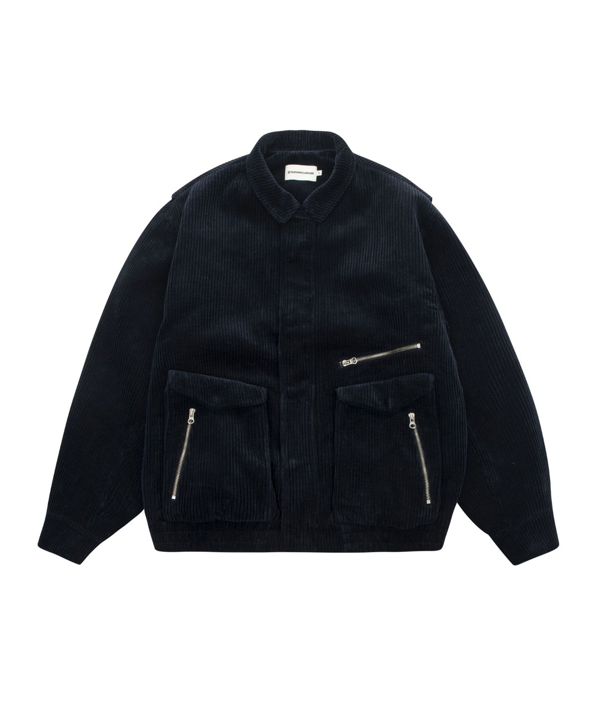 더바이닐하우스(THEVINYLHOUSE) CORDUROY BLOUSON NAVY (VH2DFUB930A)