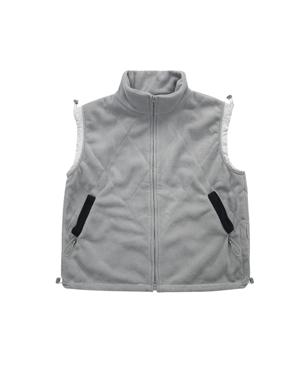 더바이닐하우스(THEVINYLHOUSE) QUILTING FLEECE VEST GREY (VH2DFUB991A)