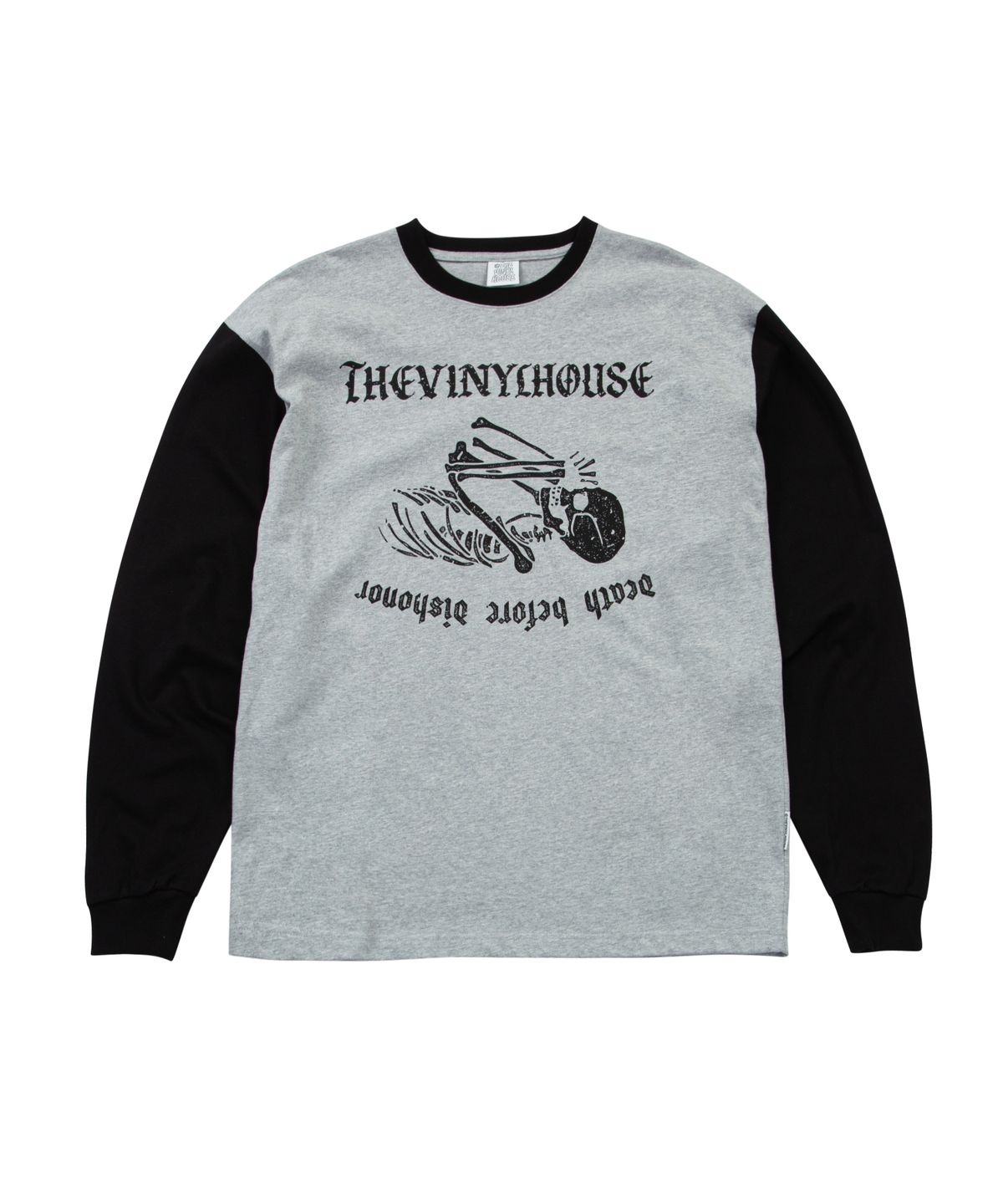 더바이닐하우스(THEVINYLHOUSE) PRAY FOR LS TEE GREY (VH2DFUT553A)