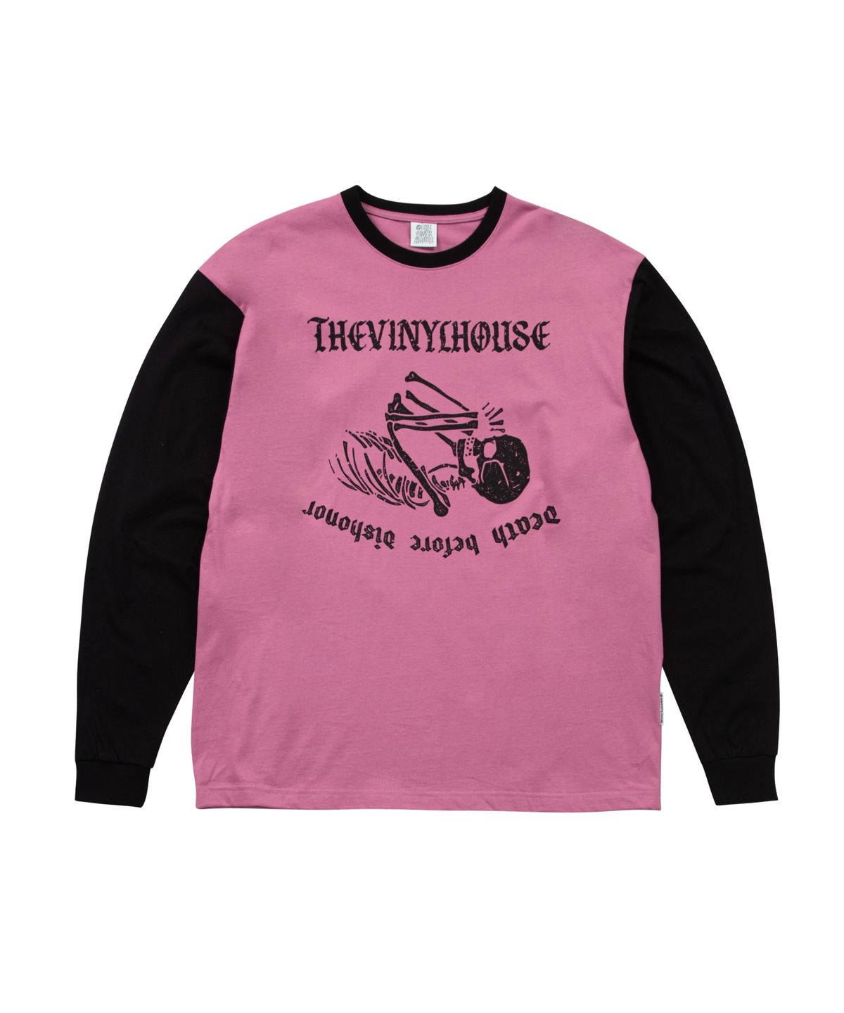 더바이닐하우스(THEVINYLHOUSE) PRAY FOR LS TEE PINK (VH2DFUT553A)