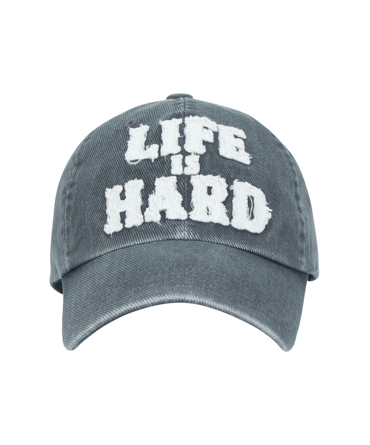 더바이닐하우스(THEVINYLHOUSE) LIFE IS HARD PIGMENT CAP CHARCOAL (VH2DFUAB21A)
