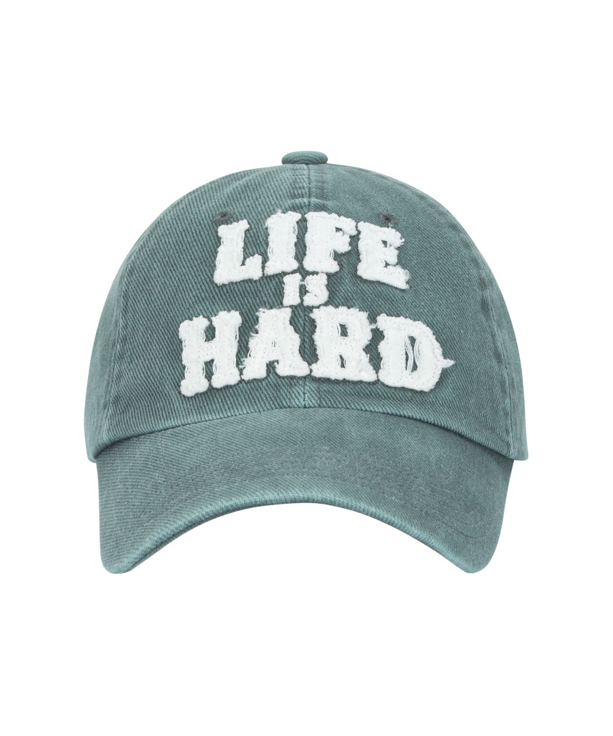 더바이닐하우스(THEVINYLHOUSE) LIFE IS HARD PIGMENT CAP GREEN (VH2DFUAB21A)