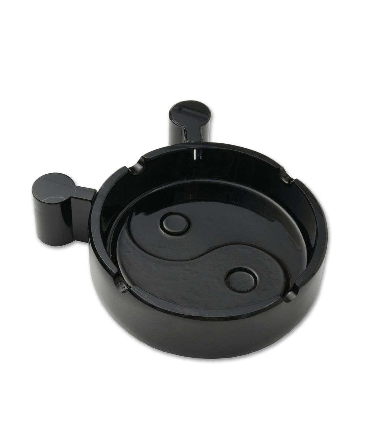 더바이닐하우스(THEVINYLHOUSE) YING YANG ASHTRAY BLACK (VH2DFUAB93A)