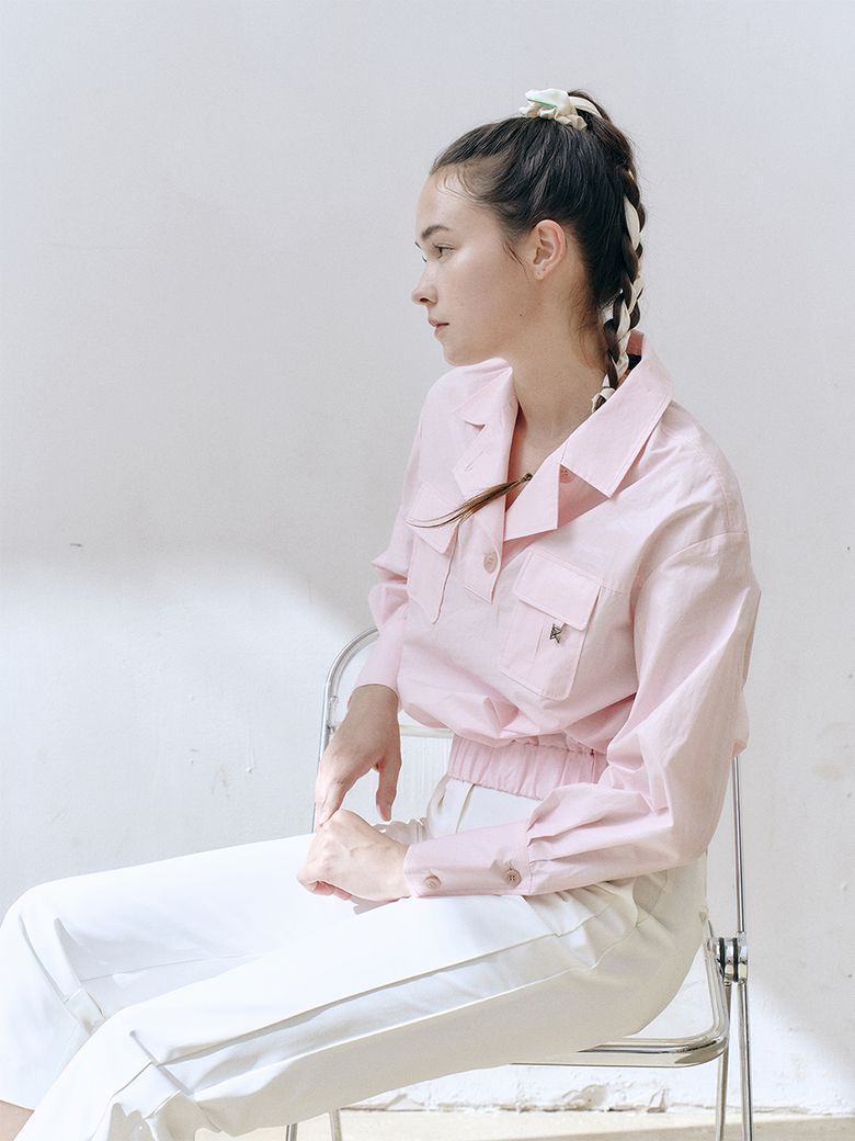 글로시 포켓 자켓_PINK