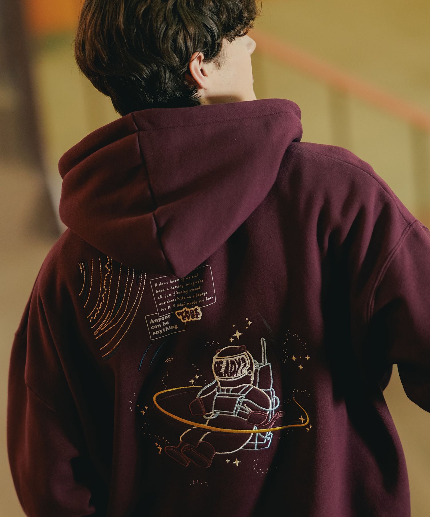 MUSINSA公式 | WVPROJECT Wonder Universe Hood Burgundy MJHD7696
