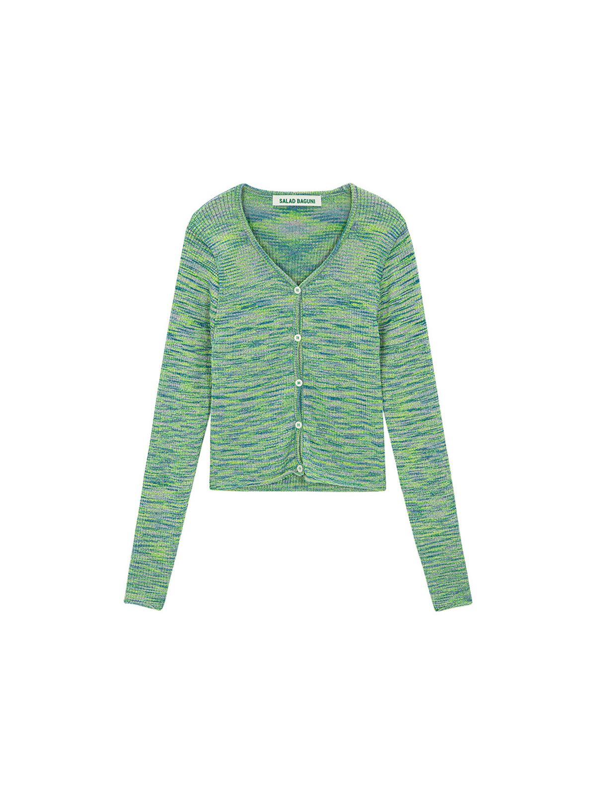 샐러드바구니(SALAD BAGUNI) Scotch Blended Cardigan_green