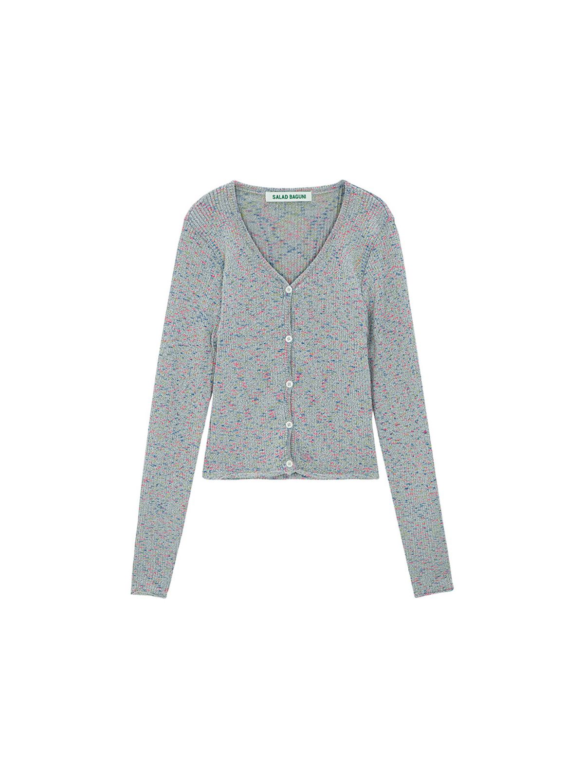 샐러드바구니(SALAD BAGUNI) Scotch Blended Cardigan_silver