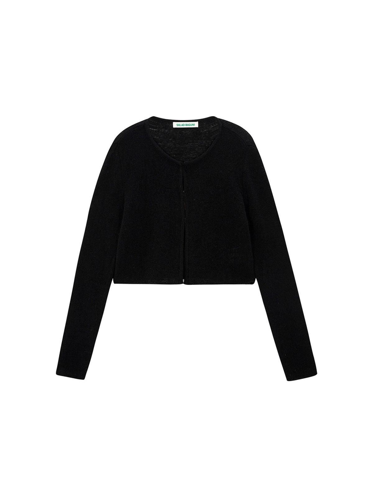 샐러드바구니(SALAD BAGUNI) Clip Mohair Cardigan_black