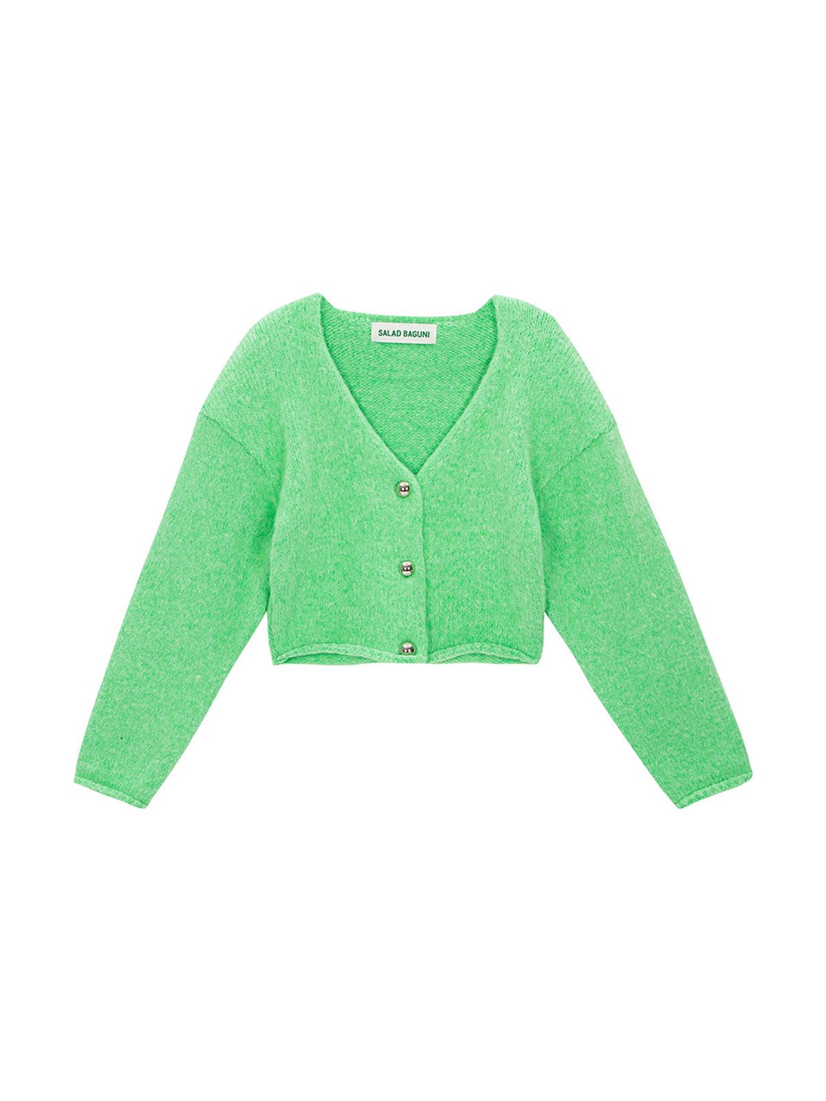 샐러드바구니(SALAD BAGUNI) No Collar Puff Jacket_mint