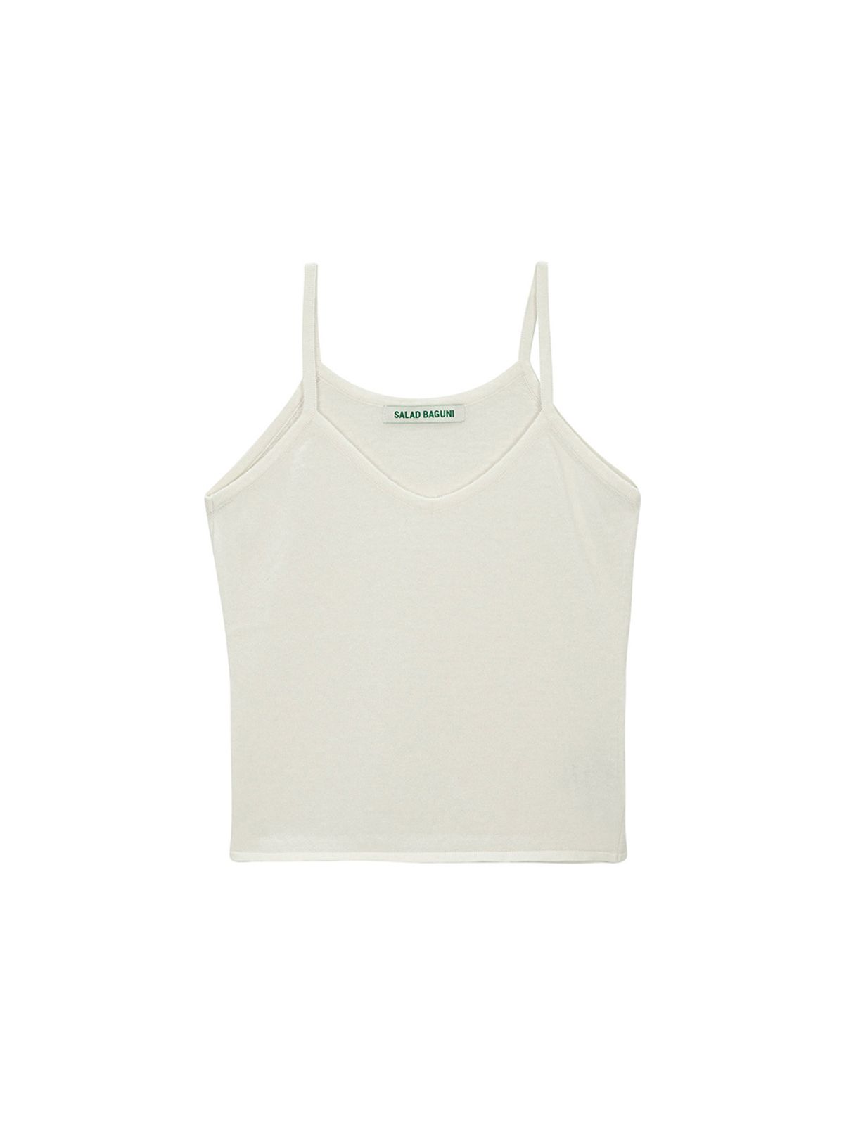 샐러드바구니(SALAD BAGUNI) V-Neck Strap Top_ivory