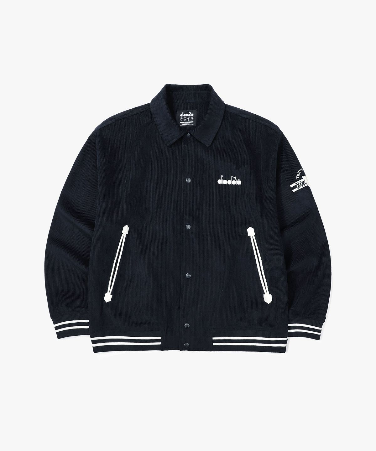 디아도라(diadora) 몬텔로 코듀로이 바시티 자켓 NAVY